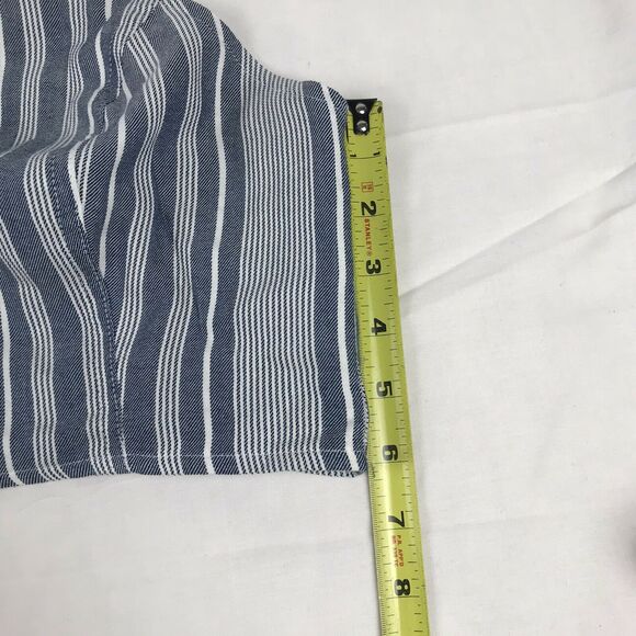 American Eagle 2 piece set crop top with flowy pants Blue striped size S‎ - Picture 4 of 12